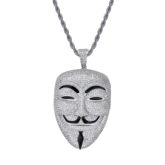 Iced Anonymous Mask Anhänger